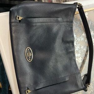 Navy blue coach purse